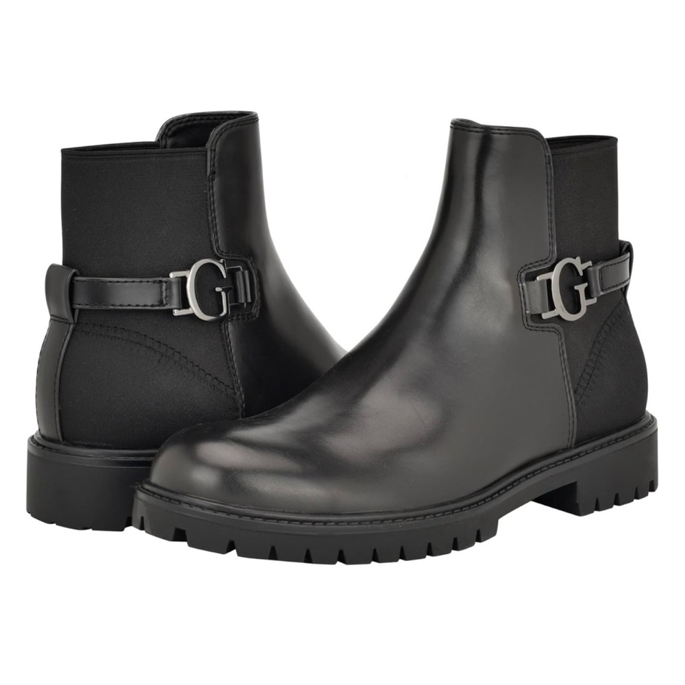 NEW GUESS Men's Dumal Low Shaft Casual Lug Sole Boots.